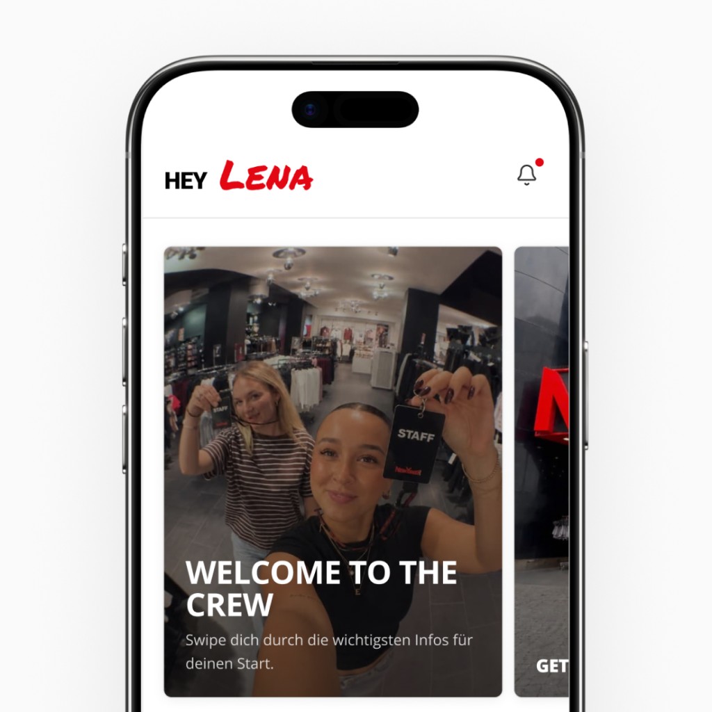 Store-Prototyp: Mitarbeitenden-App auf dem Smartphone